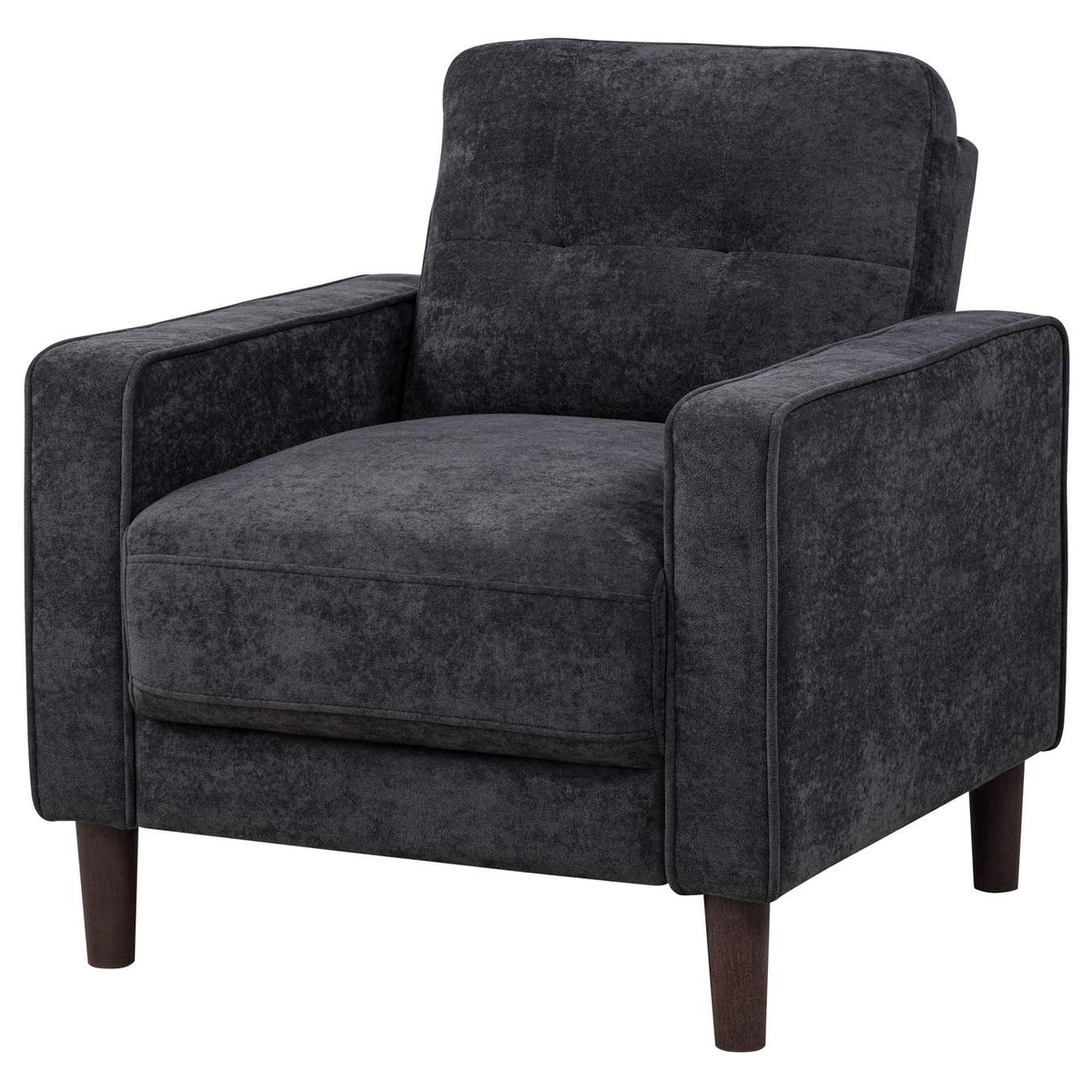 509983 Bowen II Fabric Upholstered Track Arm Chair Steel Grey