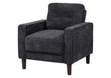 509983 Bowen II Fabric Upholstered Track Arm Chair Steel Grey