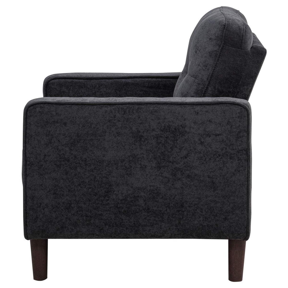 509983 Bowen II Fabric Upholstered Track Arm Chair Steel Grey