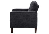 509983 Bowen II Fabric Upholstered Track Arm Chair Steel Grey
