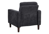 509983 Bowen II Fabric Upholstered Track Arm Chair Steel Grey