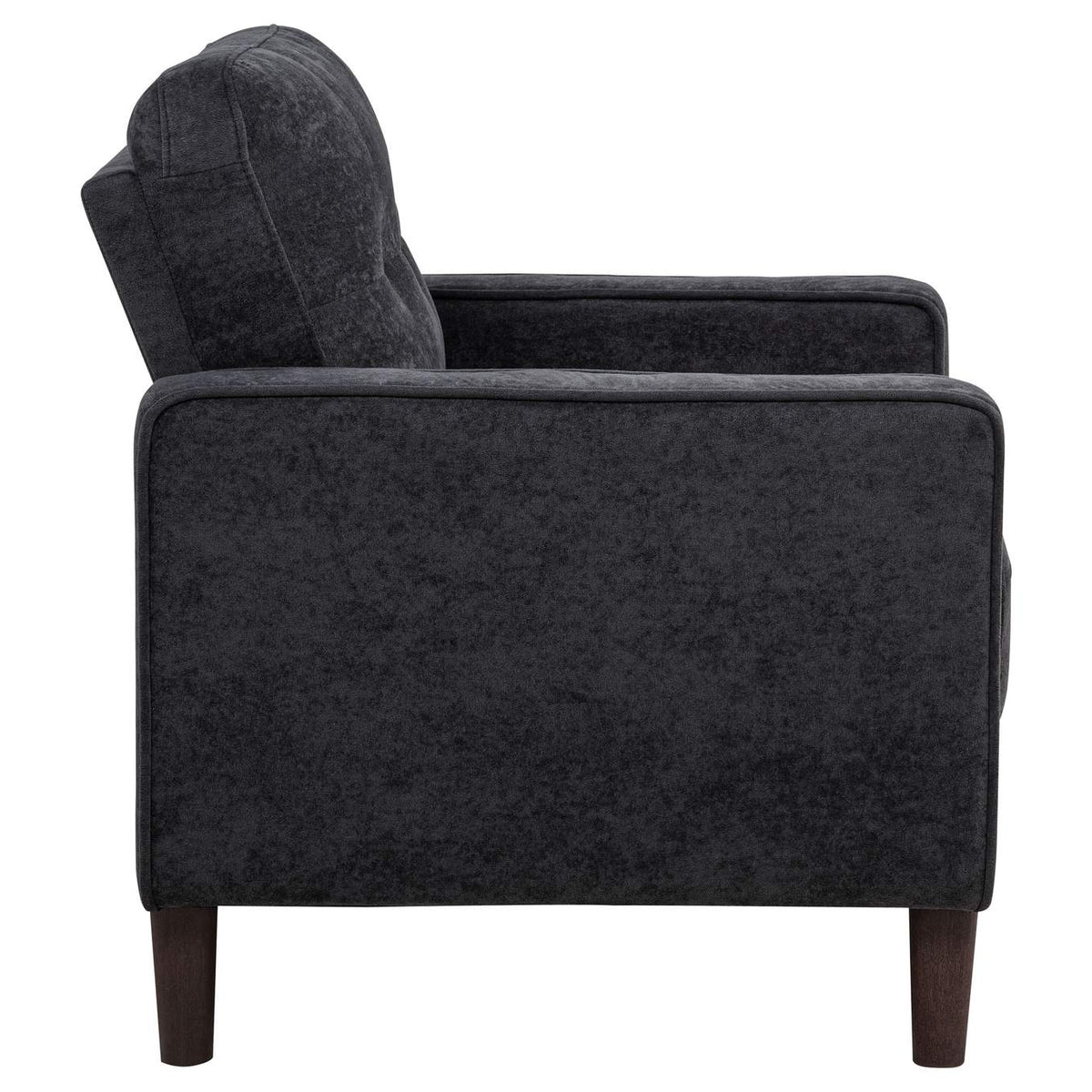509983 Bowen II Fabric Upholstered Track Arm Chair Steel Grey