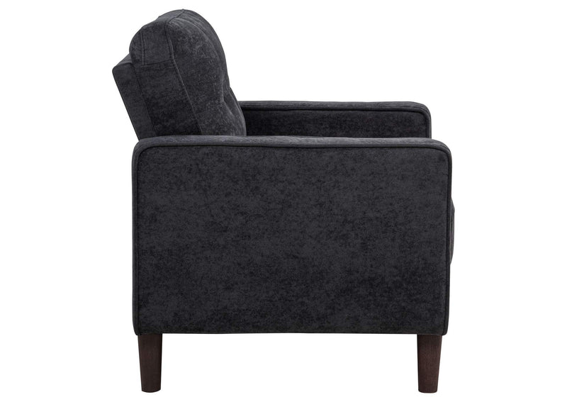 509983 Bowen II Fabric Upholstered Track Arm Chair Steel Grey