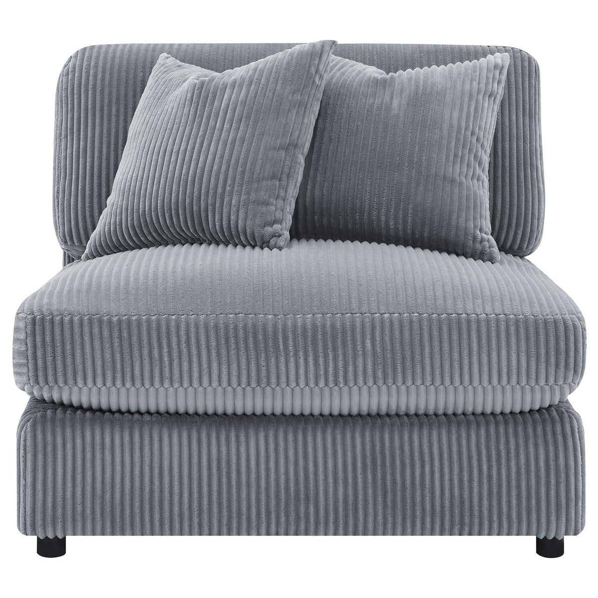 509997 Blaine Upholstered Armless Chair Fog
