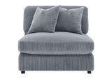509997 Blaine Upholstered Armless Chair Fog