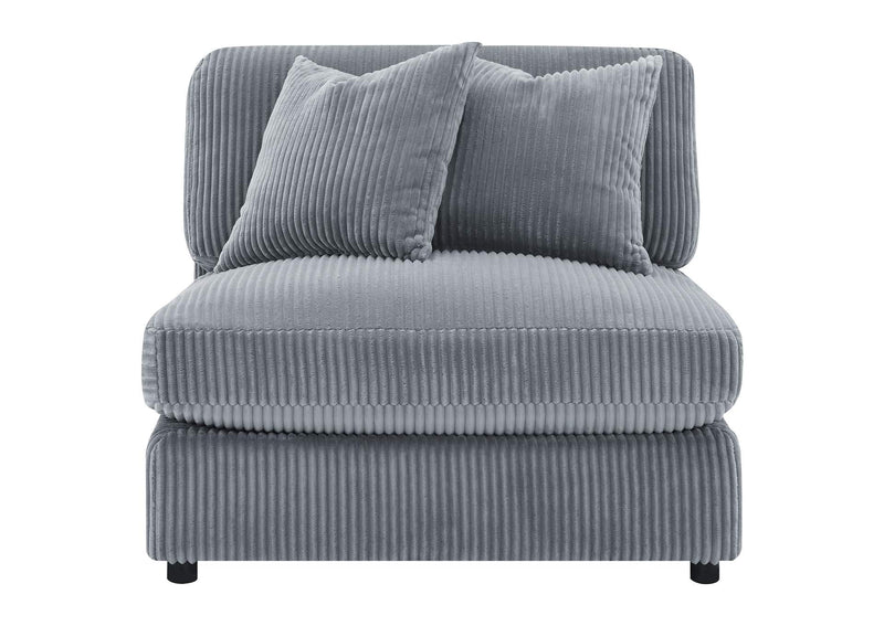 509997 Blaine Upholstered Armless Chair Fog