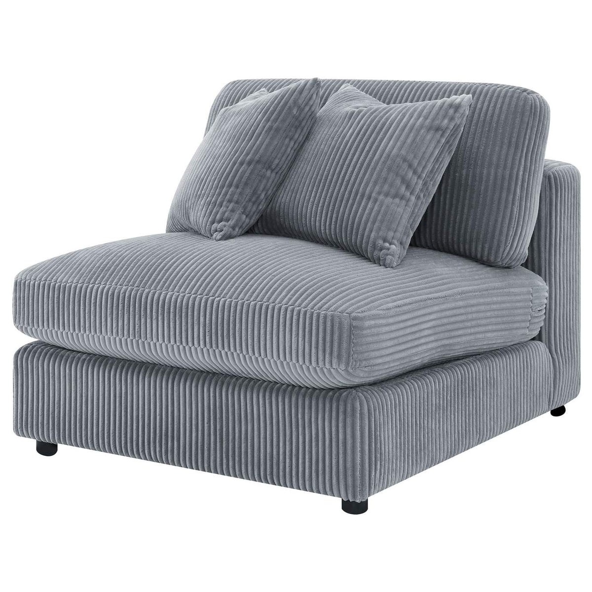 509997 Blaine Upholstered Armless Chair Fog