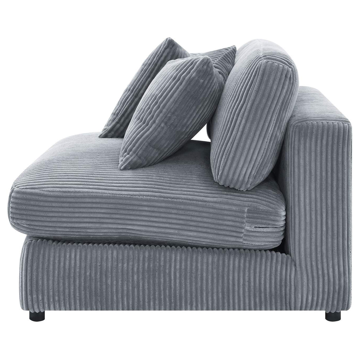 509997 Blaine Upholstered Armless Chair Fog