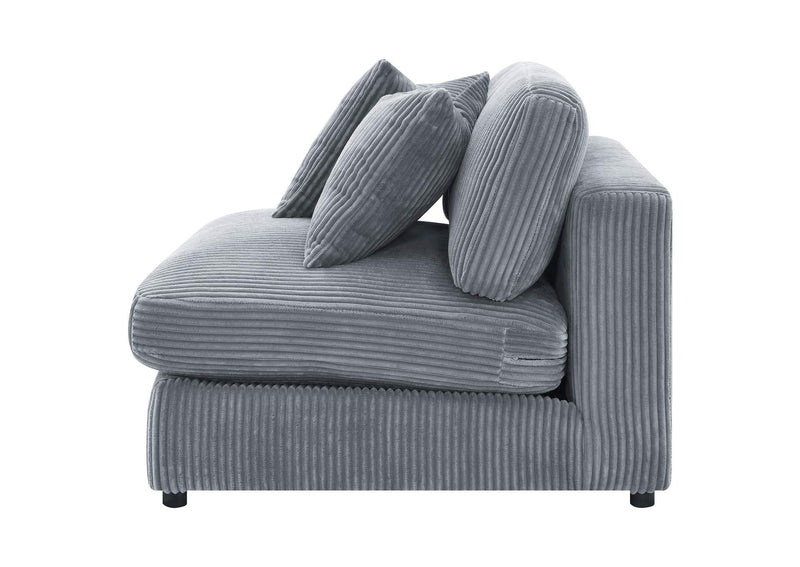 509997 Blaine Upholstered Armless Chair Fog