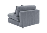 509997 Blaine Upholstered Armless Chair Fog