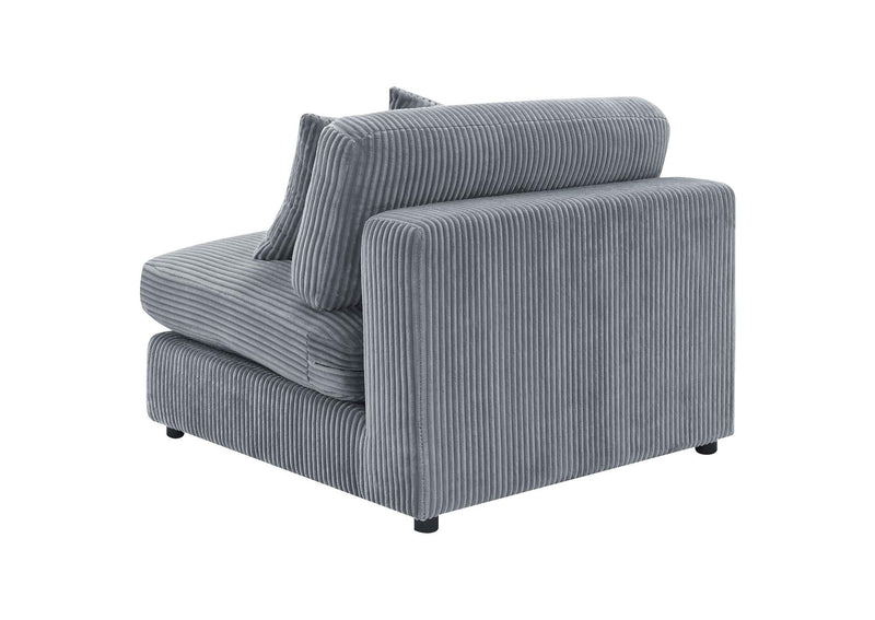 509997 Blaine Upholstered Armless Chair Fog