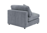 509997 Blaine Upholstered Armless Chair Fog