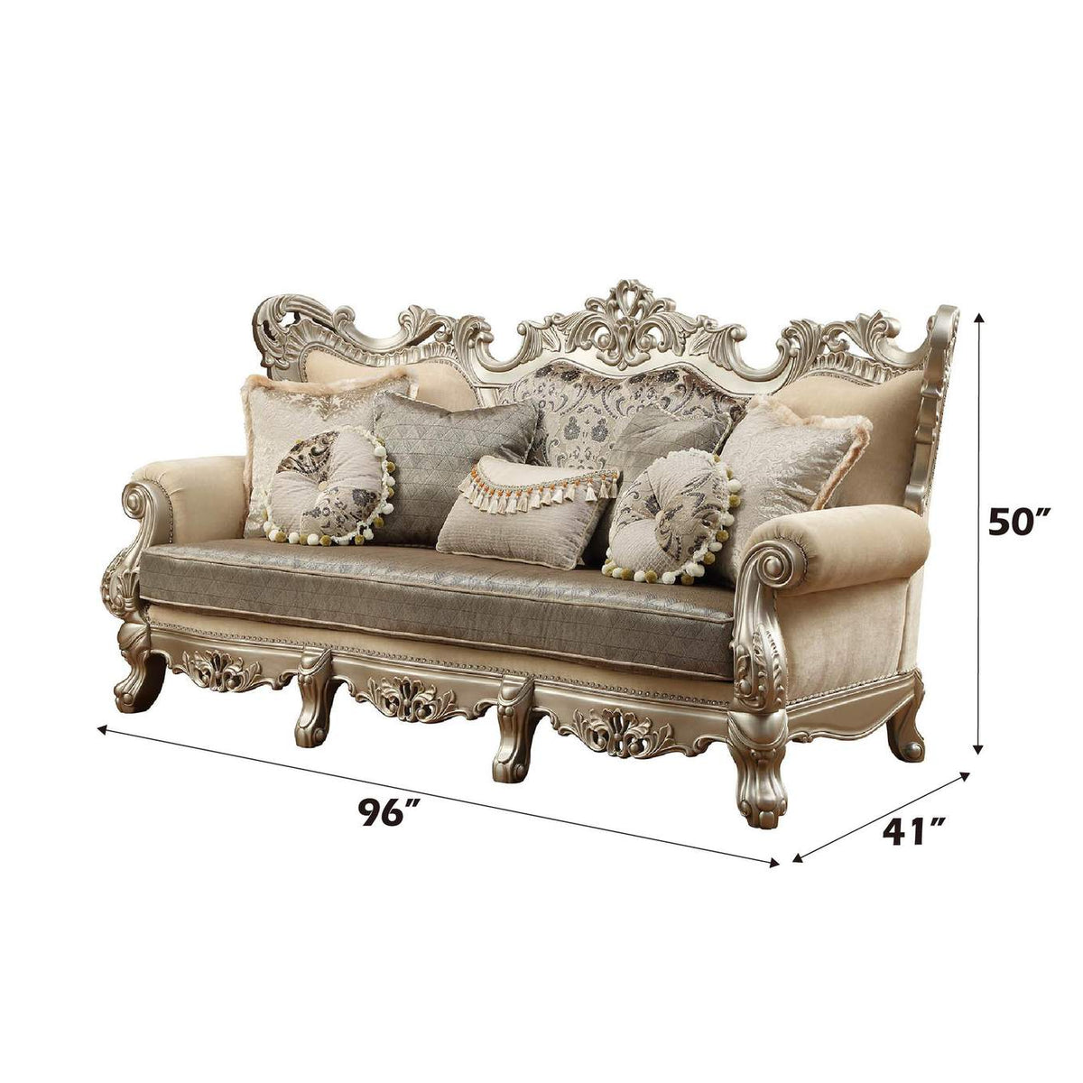 51040 Ranita Sofa with 7 Pillows
