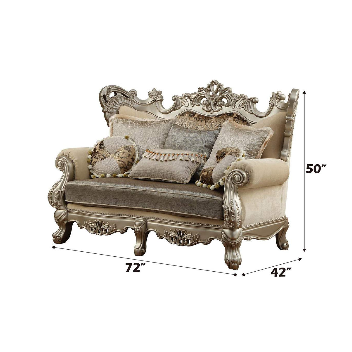 51041 Ranita Loveseat with 6 Pillows
