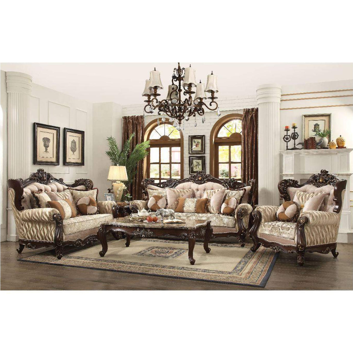 51050 Shalisa Sofa with 7 Pillows - Same Lv01585