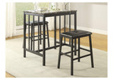 5106BK Edgar 3 Piece Counter Height Set