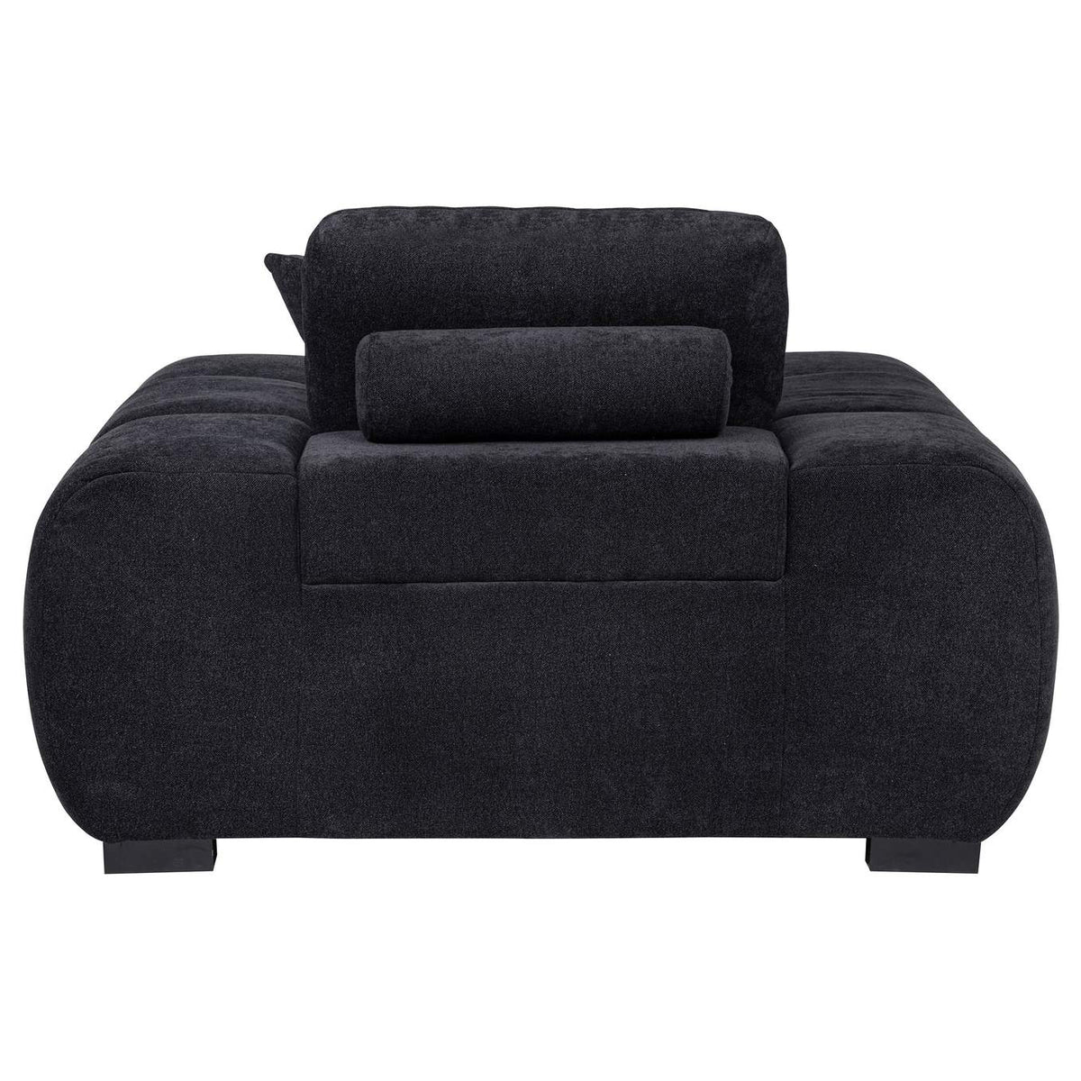 511063 Octavia Upholstered Track Arm Accent Chair Black