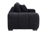 511063 Octavia Upholstered Track Arm Accent Chair Black