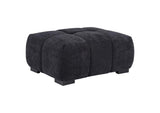 511064 Octavia Upholstered Rectangular Ottoman Black