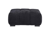 511064 Octavia Upholstered Rectangular Ottoman Black