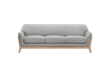 511071-S2 Vaughn 2-piece Fabric Upholstered Flared Arm Sofa Set Grey
