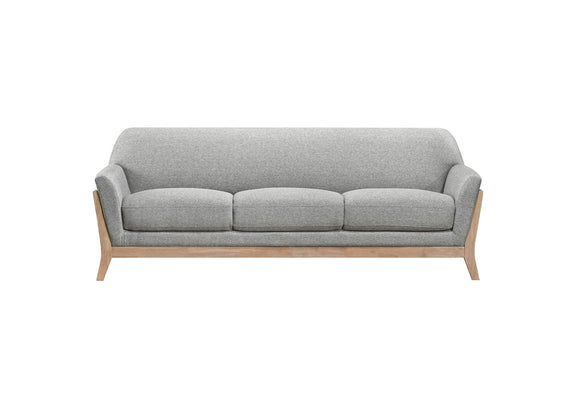 511071-S2 Vaughn 2-piece Fabric Upholstered Flared Arm Sofa Set Grey