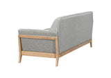 511071-S2 Vaughn 2-piece Fabric Upholstered Flared Arm Sofa Set Grey