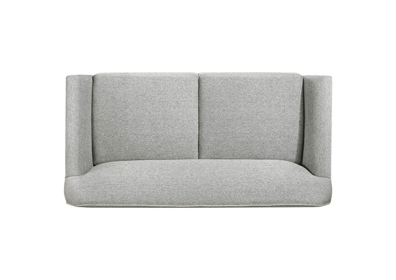 511071-S2 Vaughn 2-piece Fabric Upholstered Flared Arm Sofa Set Grey