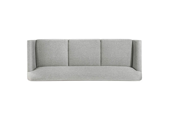 511071-S3 Vaughn 3-piece Fabric Upholstered Flared Arm Sofa Set Grey
