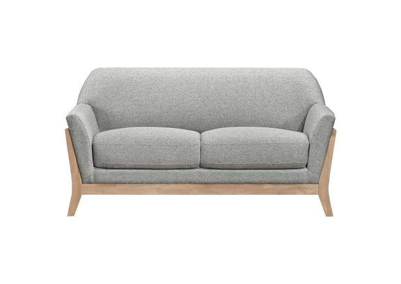 511071-S3 Vaughn 3-piece Fabric Upholstered Flared Arm Sofa Set Grey