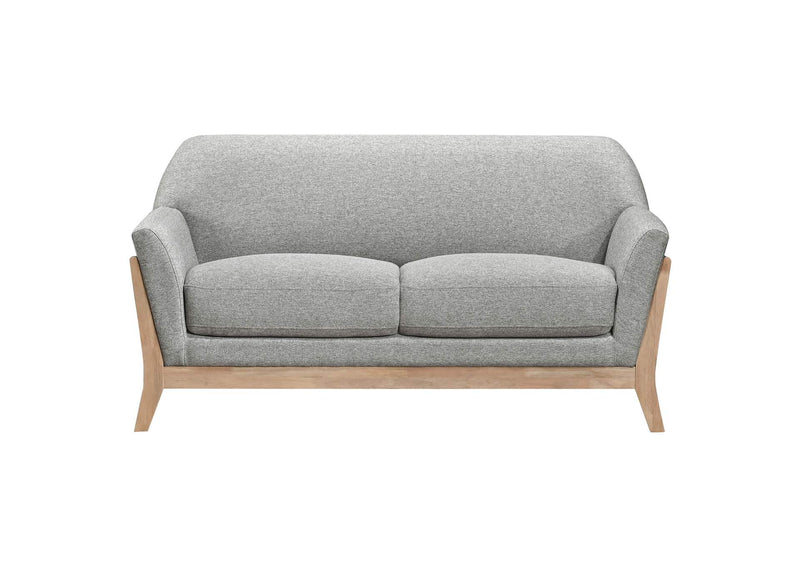 511071-S3 Vaughn 3-piece Fabric Upholstered Flared Arm Sofa Set Grey