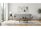 511071 Vaughn Fabric Upholstered Flared Arm Sofa Grey