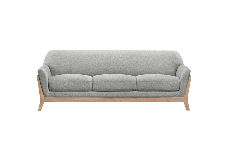 511071 Vaughn Fabric Upholstered Flared Arm Sofa Grey