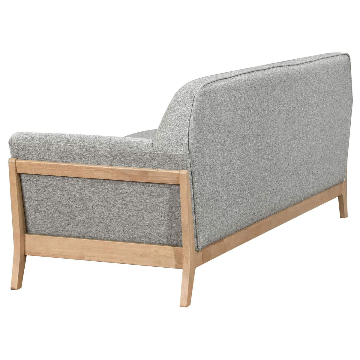 511071 Vaughn Fabric Upholstered Flared Arm Sofa Grey