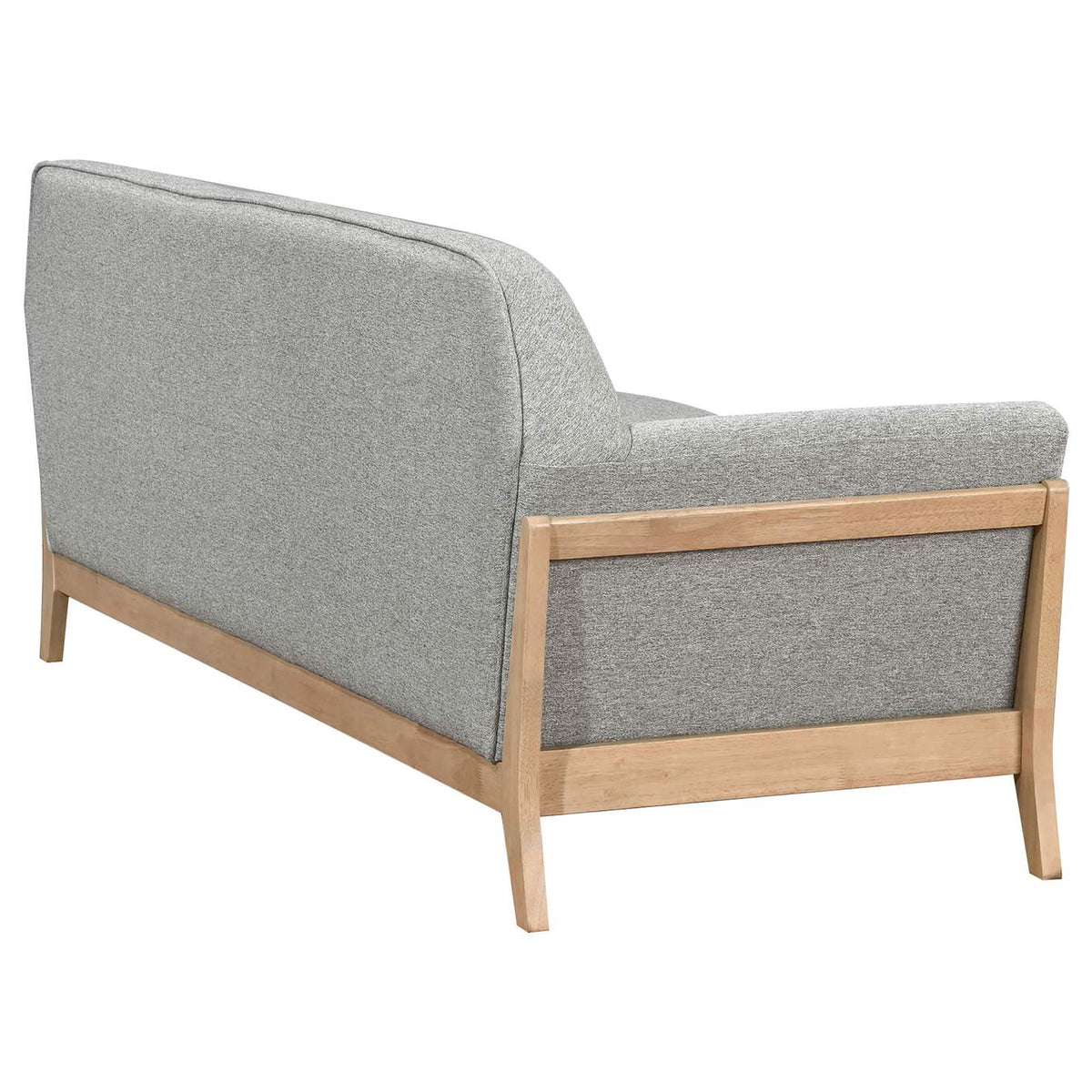 511071 Vaughn Fabric Upholstered Flared Arm Sofa Grey