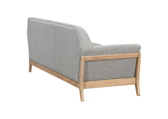 511071 Vaughn Fabric Upholstered Flared Arm Sofa Grey