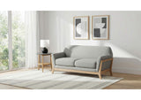 511072 Vaughn Fabric Upholstered Flared Arm Loveseat Grey