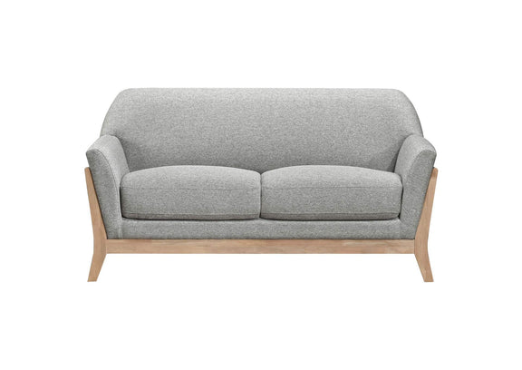 511072 Vaughn Fabric Upholstered Flared Arm Loveseat Grey