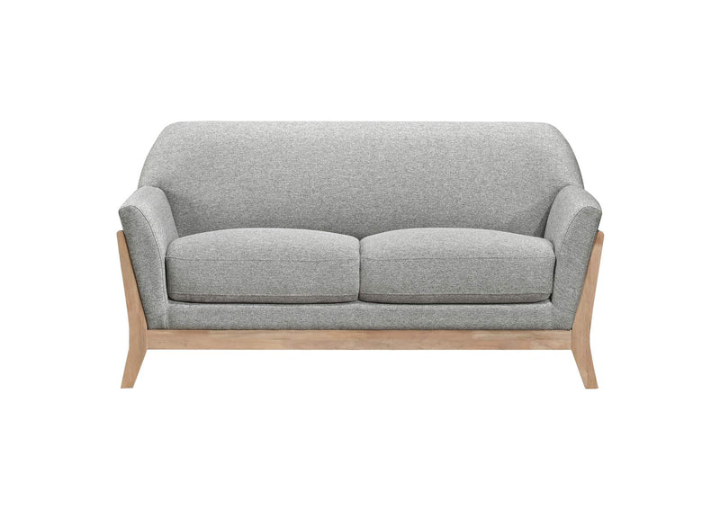 511072 Vaughn Fabric Upholstered Flared Arm Loveseat Grey