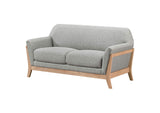 511072 Vaughn Fabric Upholstered Flared Arm Loveseat Grey