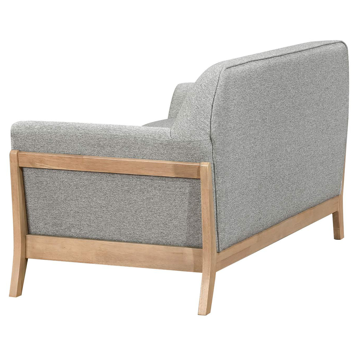 511072 Vaughn Fabric Upholstered Flared Arm Loveseat Grey