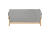 511072 Vaughn Fabric Upholstered Flared Arm Loveseat Grey