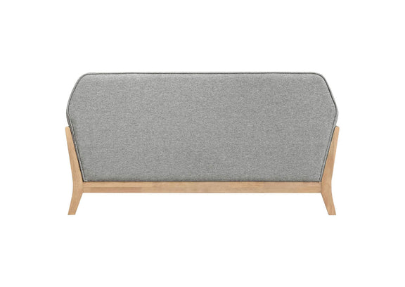 511072 Vaughn Fabric Upholstered Flared Arm Loveseat Grey