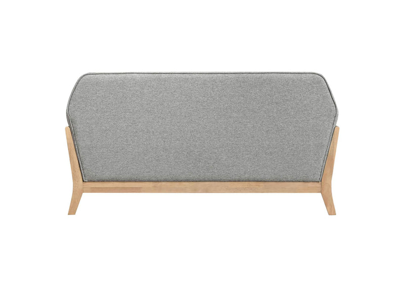 511072 Vaughn Fabric Upholstered Flared Arm Loveseat Grey