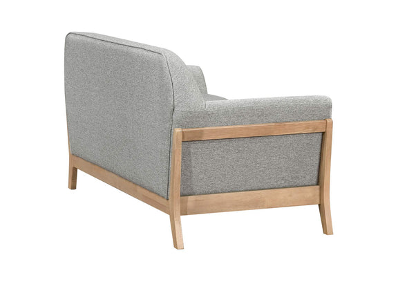 511072 Vaughn Fabric Upholstered Flared Arm Loveseat Grey