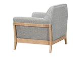 511073 Vaughn Fabric Upholstered Flared Arm Accent Chair Grey