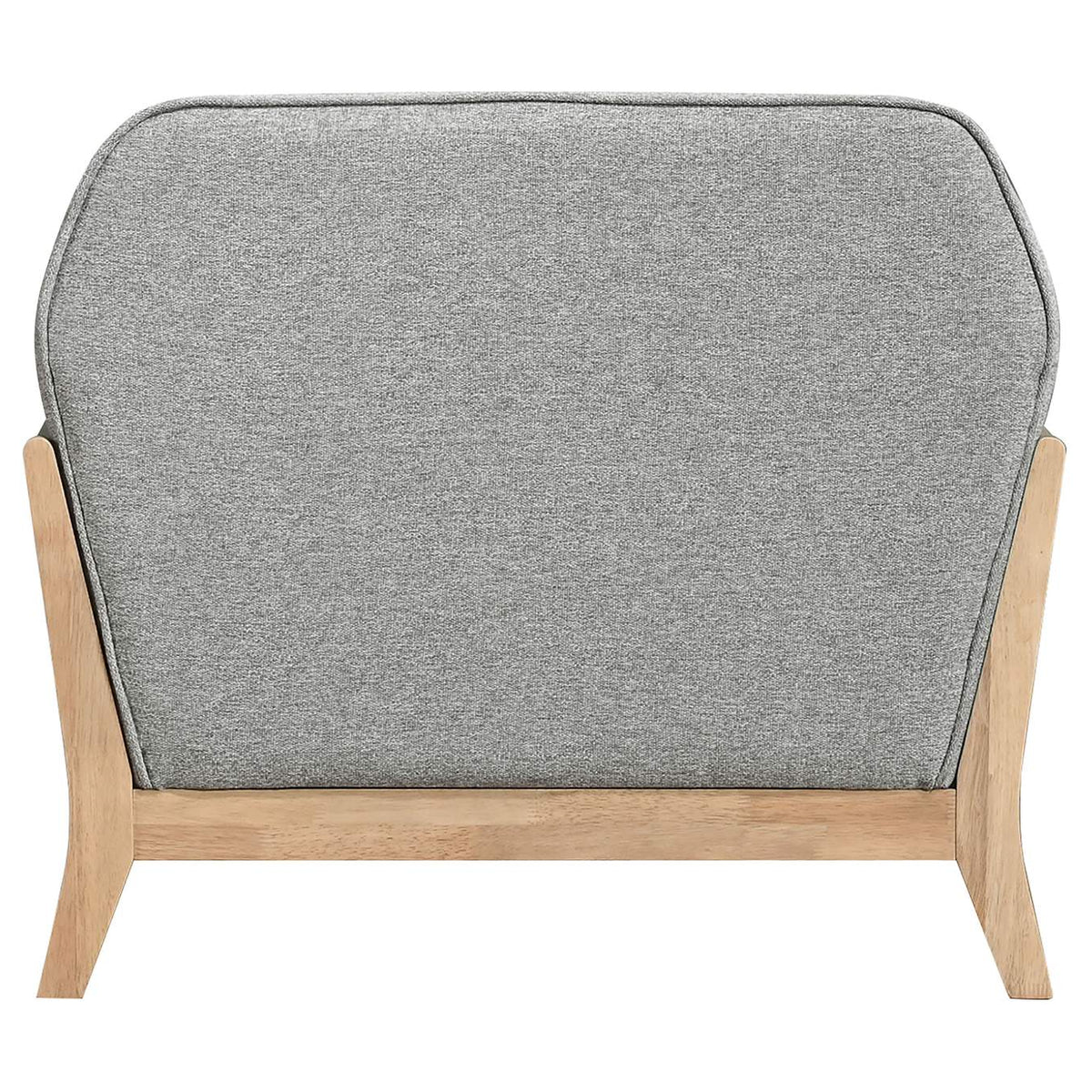511073 Vaughn Fabric Upholstered Flared Arm Accent Chair Grey