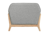 511073 Vaughn Fabric Upholstered Flared Arm Accent Chair Grey