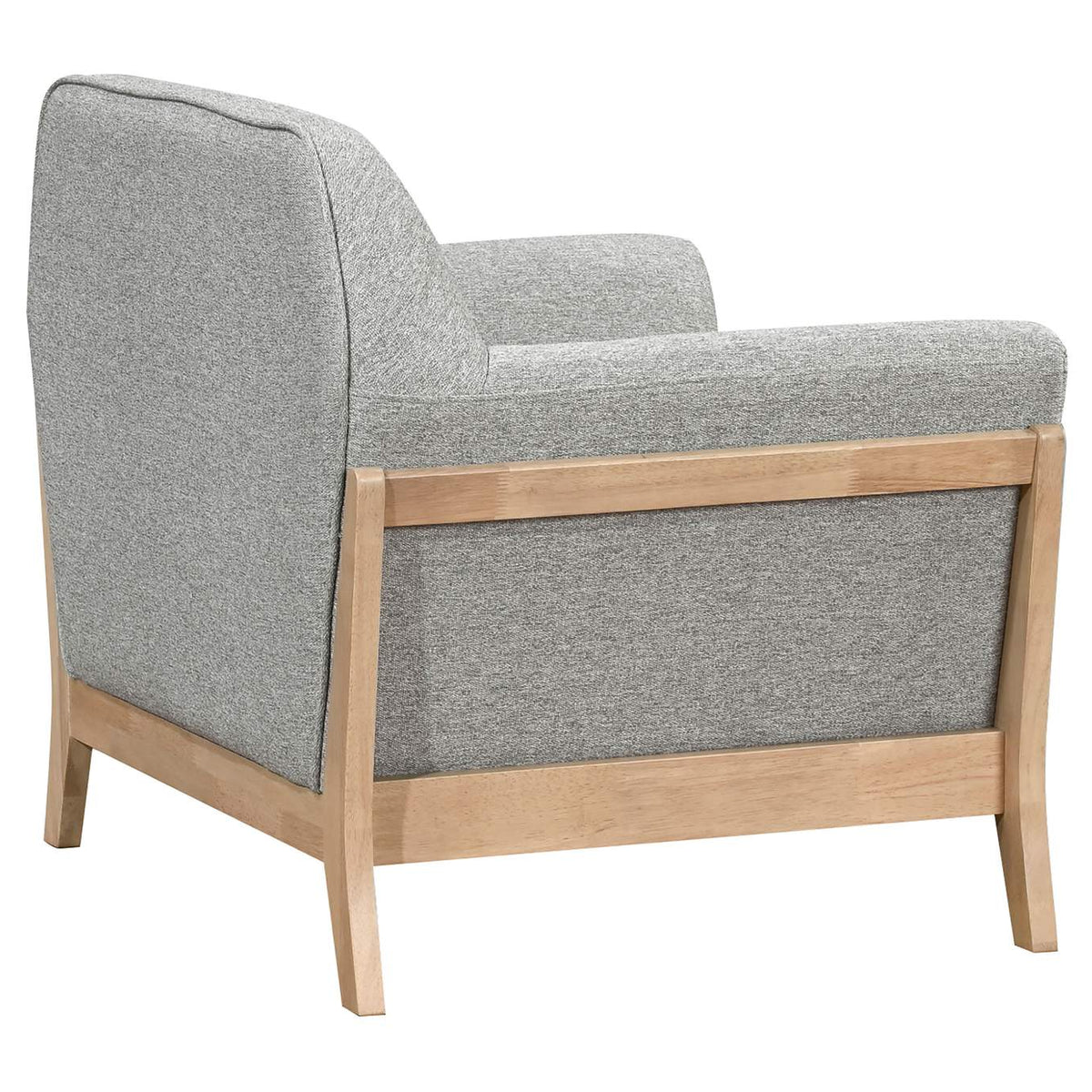 511073 Vaughn Fabric Upholstered Flared Arm Accent Chair Grey