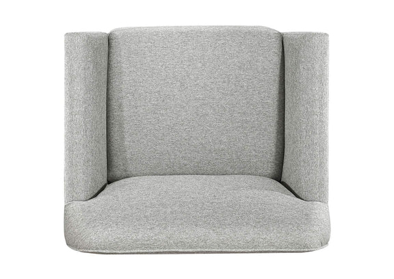 511073 Vaughn Fabric Upholstered Flared Arm Accent Chair Grey